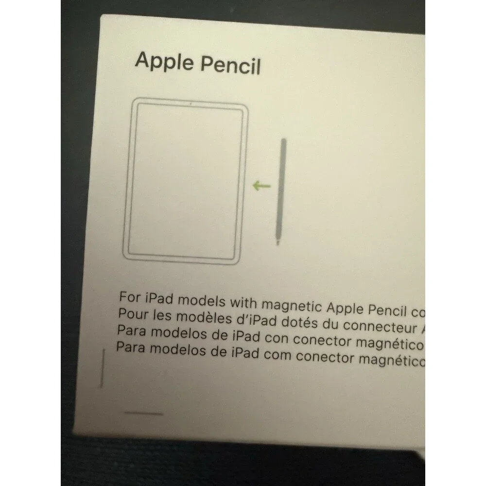 Apple Pencil 2nd Generation A2051 MU8F2AM/A Open Box Never Used w/ Original Box